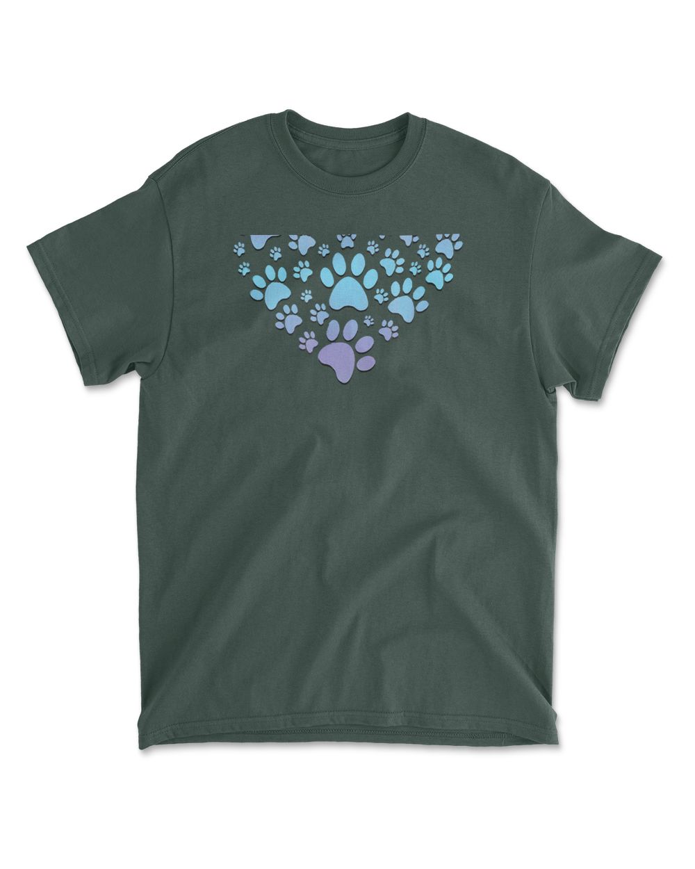 Paw Print Heartbeat  Love Dogs