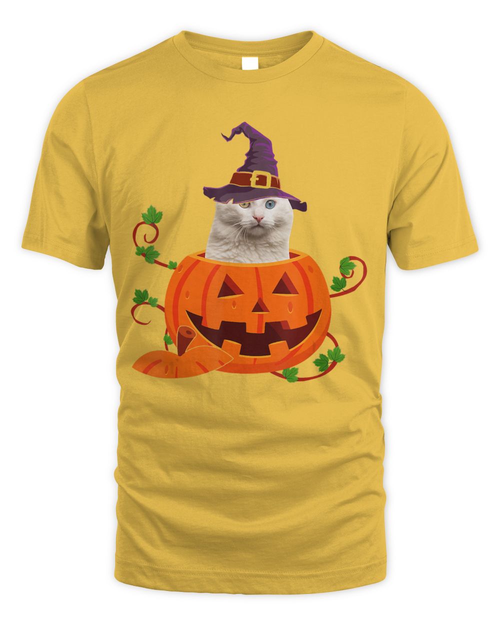Cat Lover Gifts Funny Turkish Angora Pumpkin Halloween T-Shirt