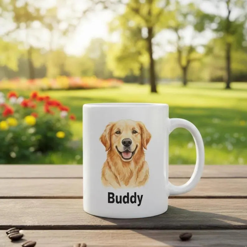 Personalized mug with your pet's photo – Custom dog/cat mug – Unique photo gift – Pet gift idea